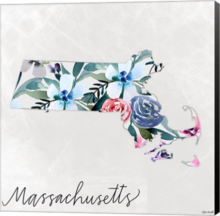Framed Massachusetts Print