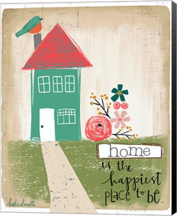 Framed Happiest Home Print