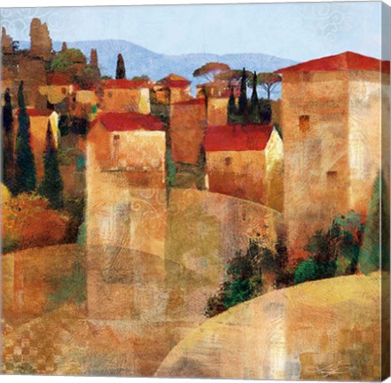 Framed Tuscan Hillside Print