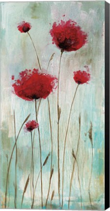 Framed Splash Poppies I Print