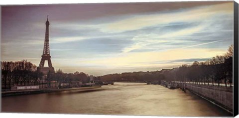 Framed Paris Sunset Print