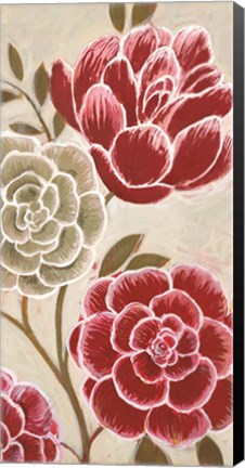 Framed Lace Petals I Print