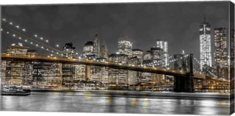 Framed New York Lights Print