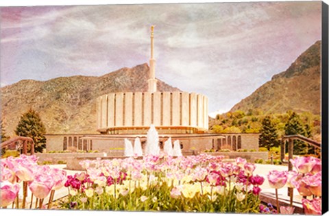 Framed Provo Temple II Print