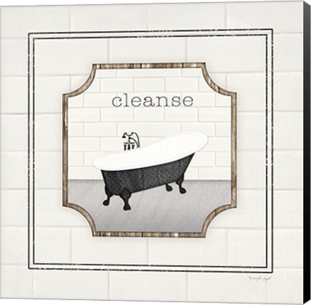 Framed Bath Cleanse Print