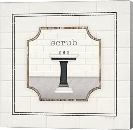 Framed Sink Scrub Print