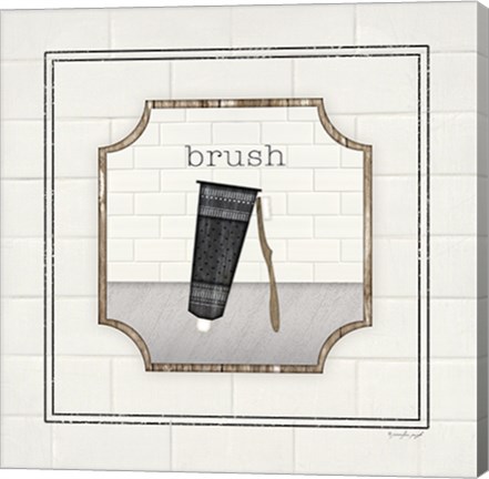 Framed Toothbrush Brush Print