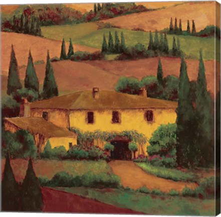 Framed Tuscany Villa Print