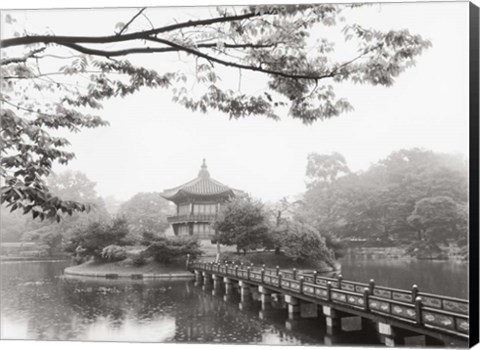 Framed Lotus Pavillion II Print