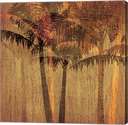 Framed Sunset Palms II Print