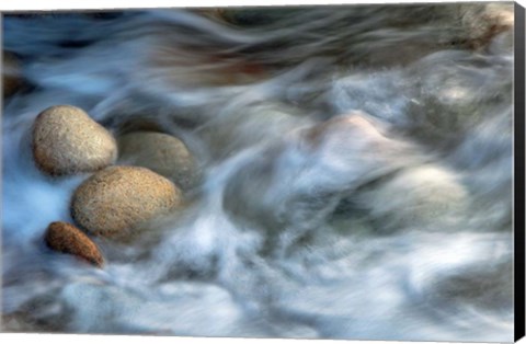 Framed Stones and Waves Print