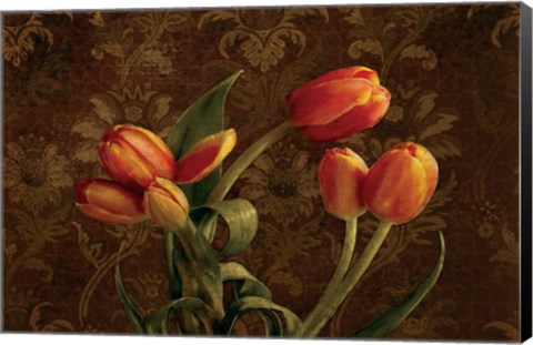 Framed Fleur de lis Tulips Print