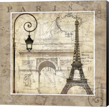 Framed Paris Holiday Print