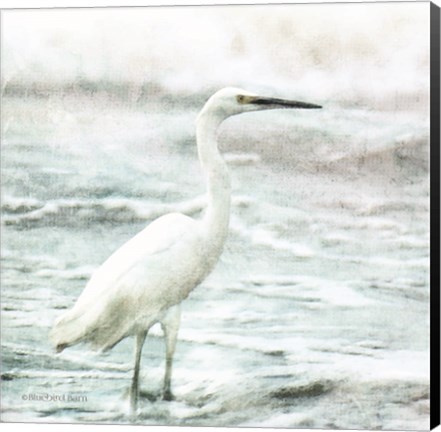 Framed Coastal Heron Print