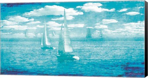 Framed Sailboat Vista Print