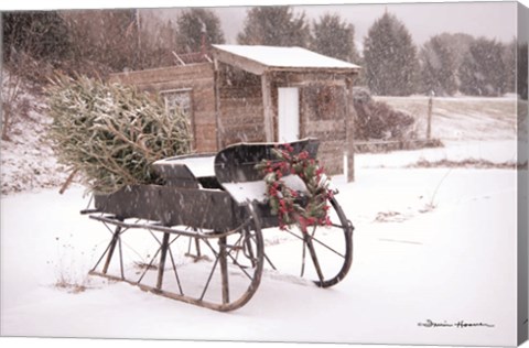 Framed Grandpa&#39;s Sleigh Print