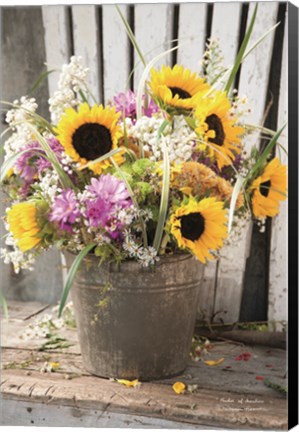 Framed Bucket of Sunshine Print