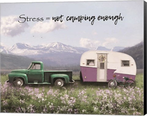 Framed Camping Stress II Print