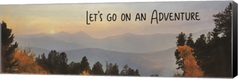 Framed Let&#39;s Go on an Adventure Print