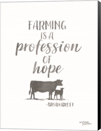 Framed Profession of Hope Print