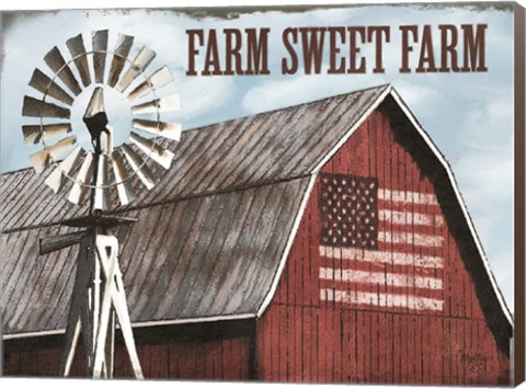 Framed Farm Sweet Farm Print