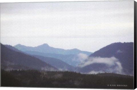 Framed Blue Hills &amp; Fog Print