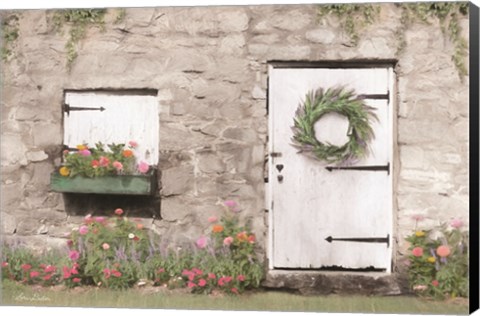 Framed Old Stone Cottage Print