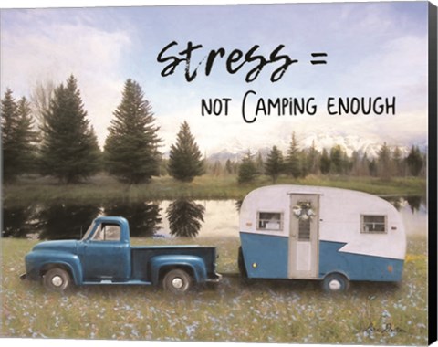 Framed Camping Stress I Print