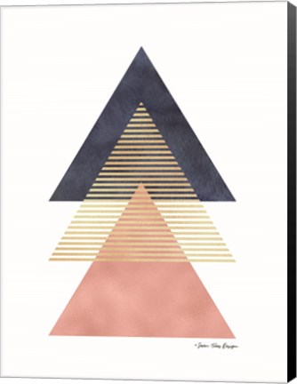 Framed Triangles II Print