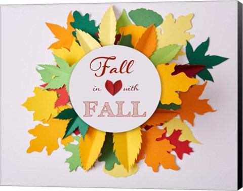 Framed Fall In Love With Fall 2 Print