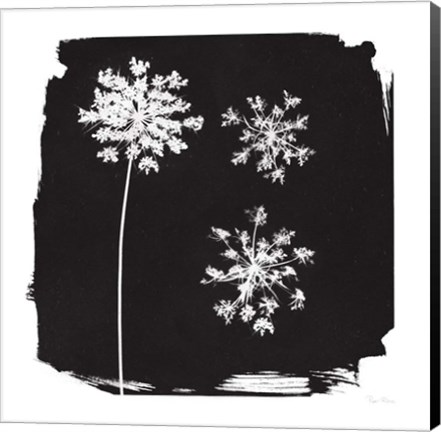 Framed Nature by the Lake Flowers III Black Print