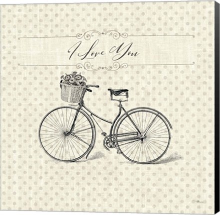 Framed Paris Farmhouse III Bike Print