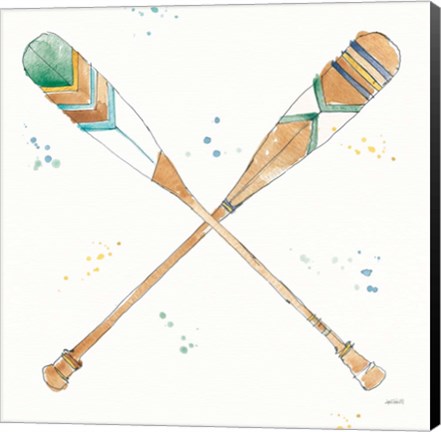 Framed Lakehouse Oars Print