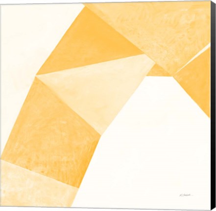 Framed Paper Work I Yellow Print