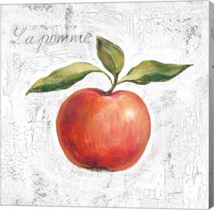 Framed La Pomme on White Print