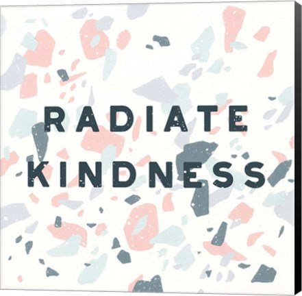 Framed Terrazzo Inspiration I Kindness Print