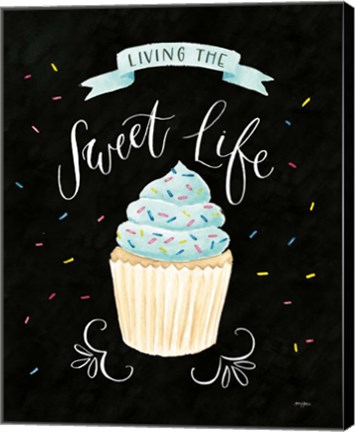 Framed Sweet Life IV Dark Print