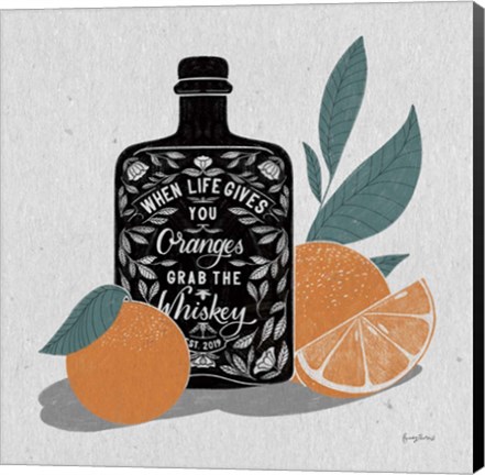 Framed Fruity Spirits Whiskey Print