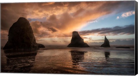 Framed Falling Sunsets Print
