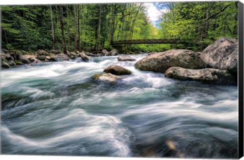 Framed Rocky River Stream Print
