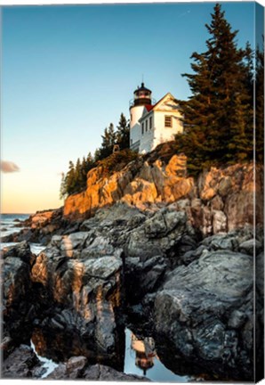 Framed Harbor Lighthouse Print