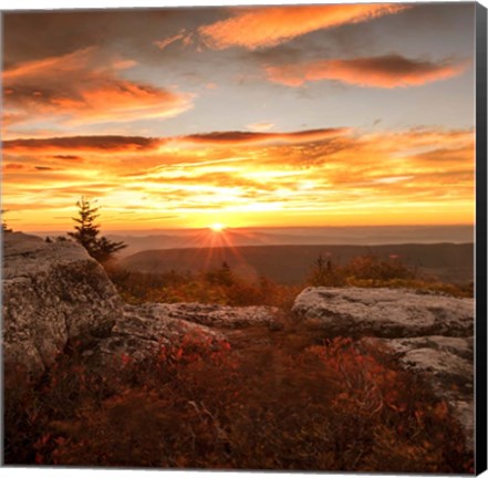 Framed Peaceful Sunset Print