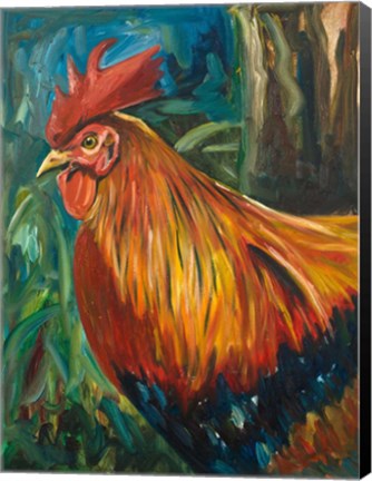 Framed Rooster Print