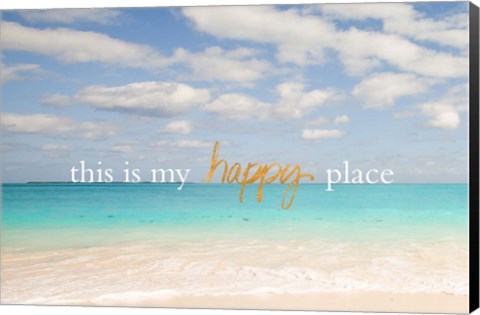 Framed Beach Inspiration I Print