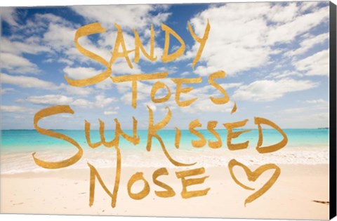 Framed Sandy Toes, Sun Kissed Nose Print