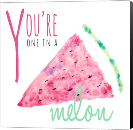 Framed You&#39;re One in a Melon Print