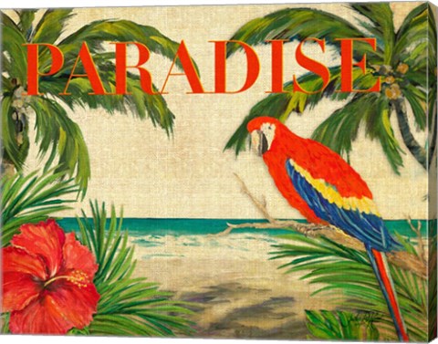 Framed Tropical Paradise Print