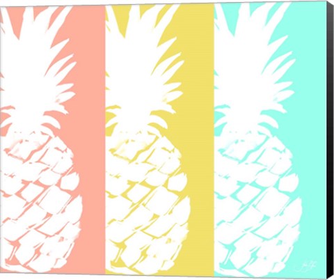 Framed Modern Pineapple Trio Print