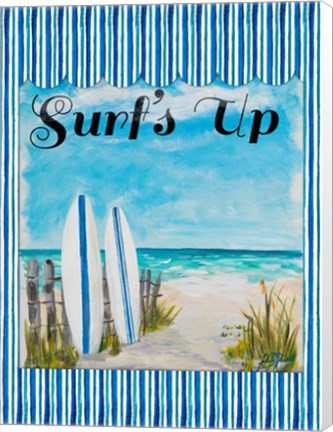 Framed Surf&#39;s Up Print