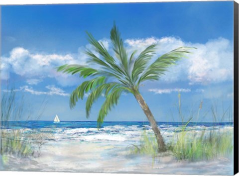 Framed Palm Tree Paradise Print